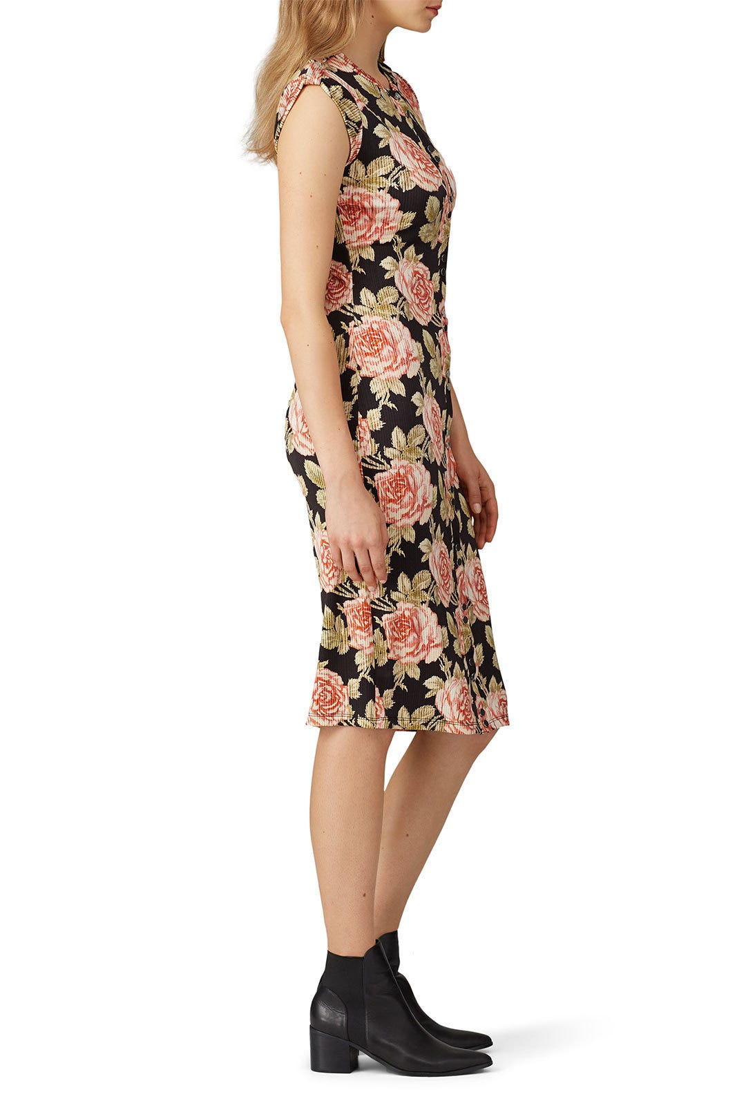 Floral Button Front Sheath by Rabanne 1