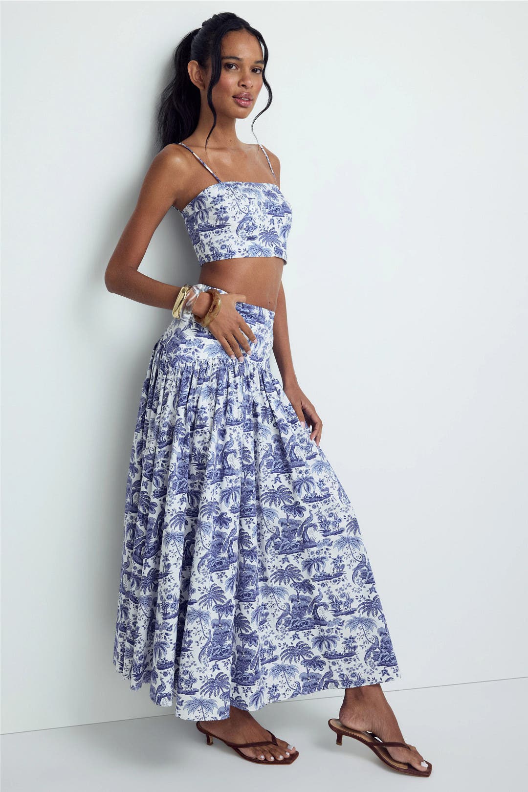 Procida Floral Midi Skirt by Staud | Rent the Runway