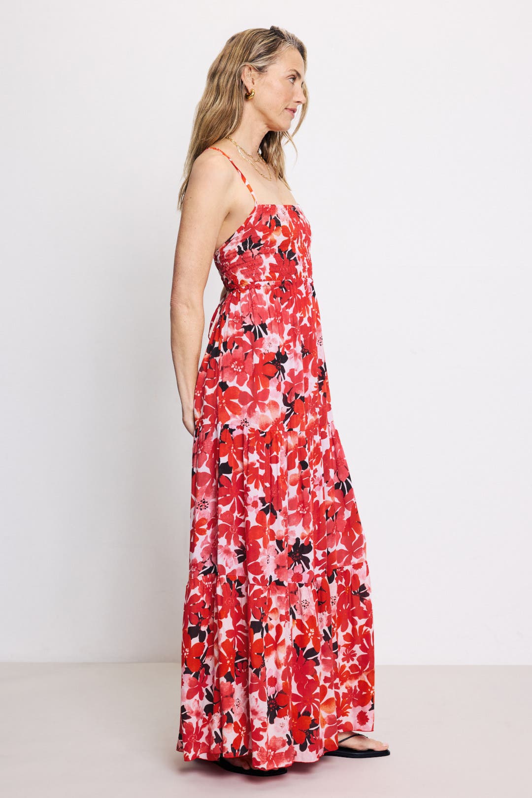 Multi Floral Slip Dress by PLAN C x RTR | Rent the Runway