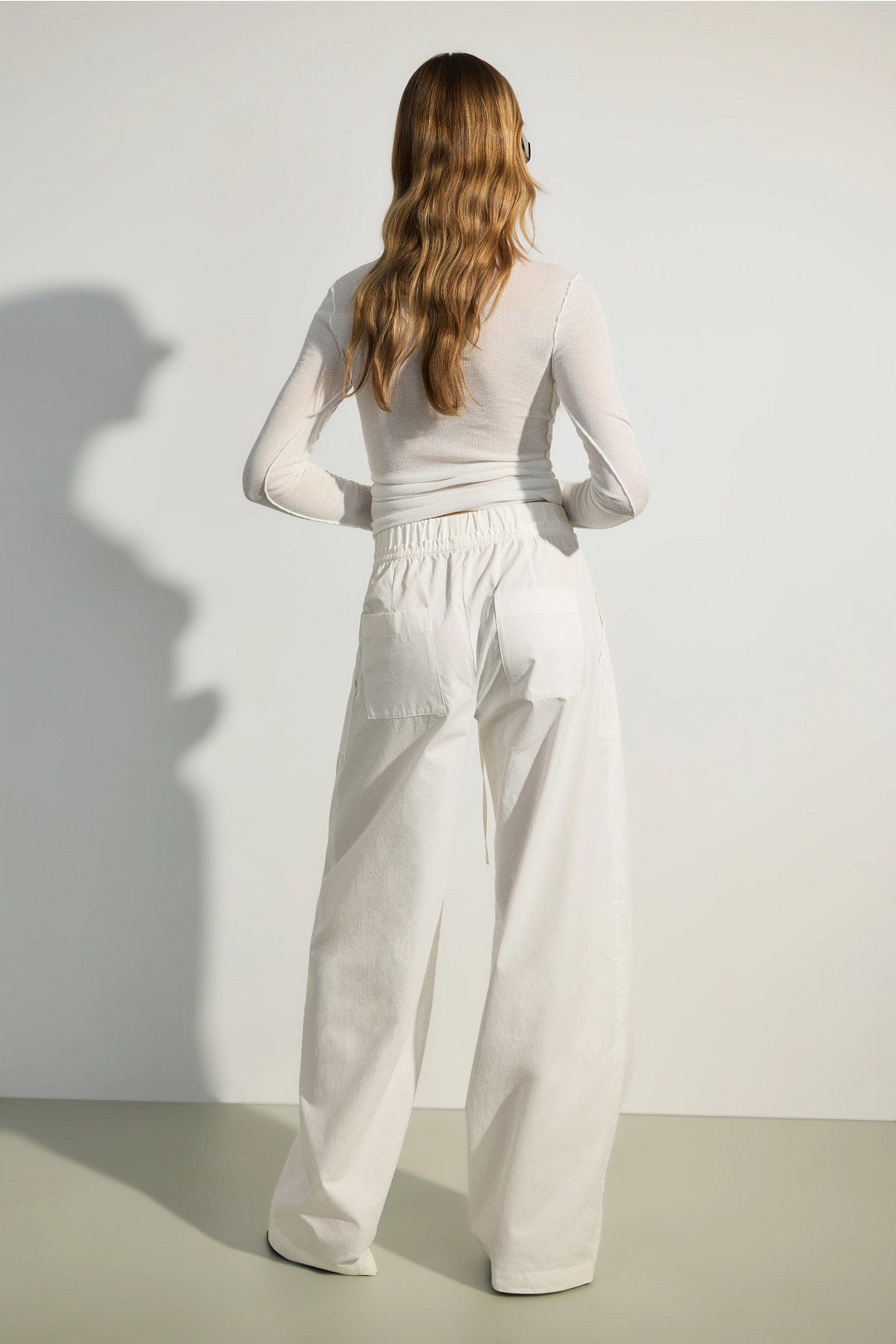 Mid Rise Cotton Drawstring Pants by VINCE. 2