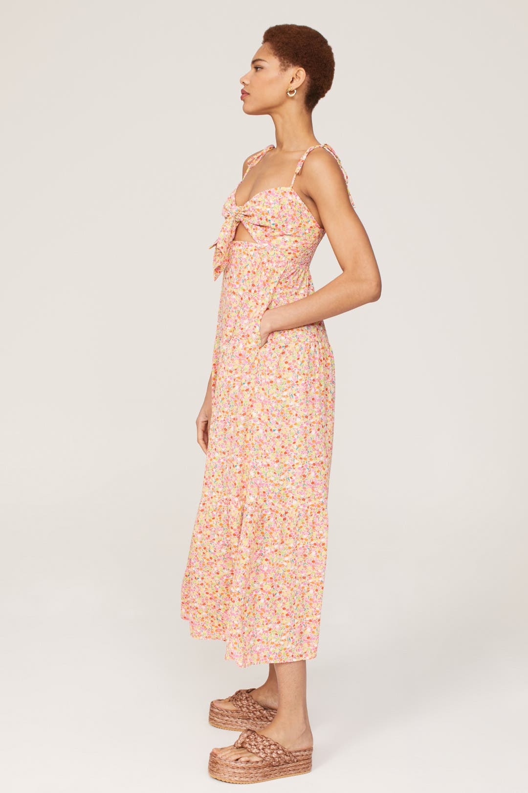 Show Me Your Mumu NEW Sonnett Maxi Dress In Beachy Blossom Size XL Cut Out Show Me Your Mumu NEW Sonnett Maxi Dress In Beachy Blossom Size XL Cut Out