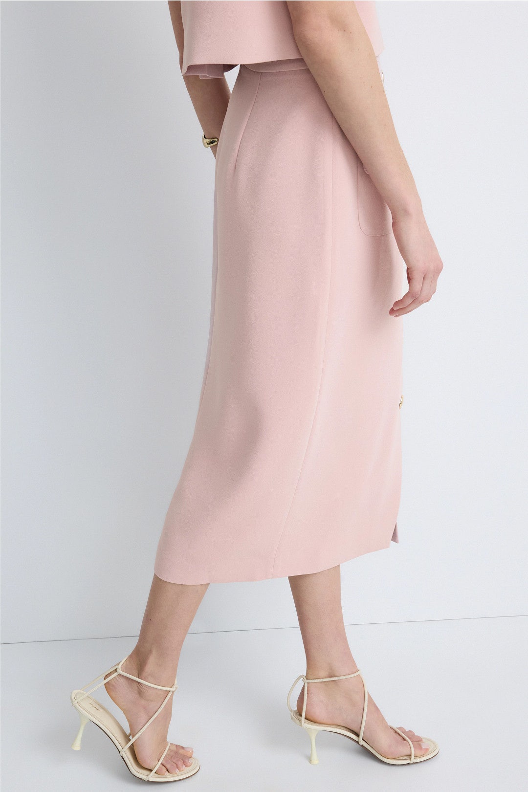 Button Front Midi Skirt by Adam Lippes x RTR 2