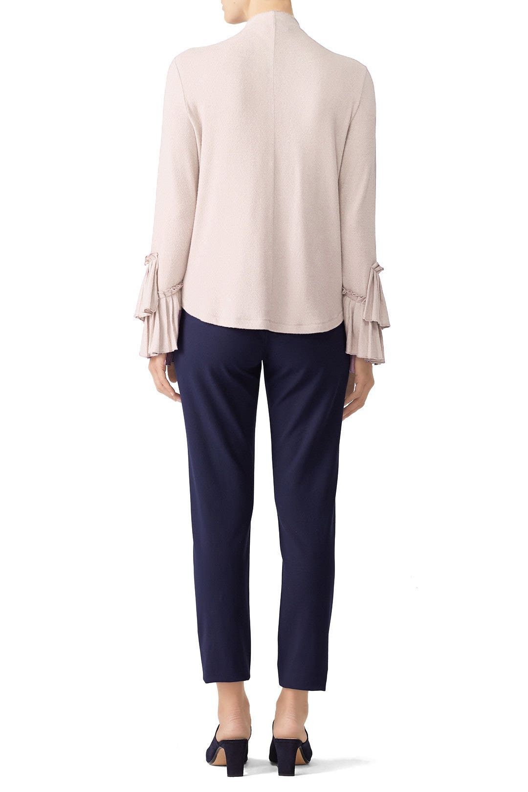 Linda Pleated Cuff Cozy Top by B Collection by Bobeau 2