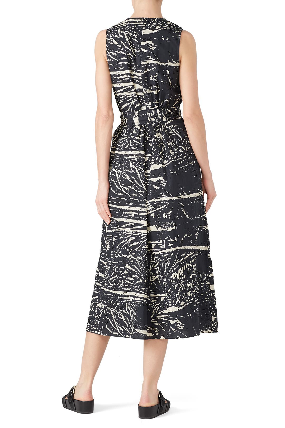 Printed Tie Wrap Dress by Proenza Schouler White Label