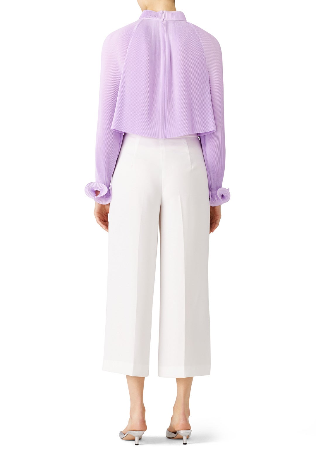 Lavender Pleated Top by Tibi 1