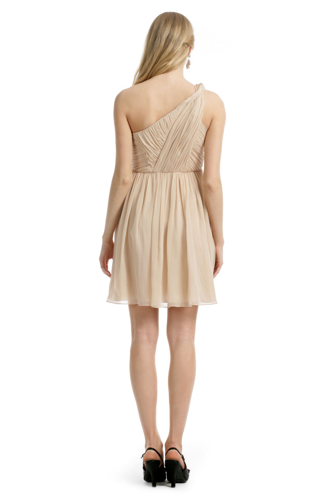 Camel Chiffon Dress by Tibi 2