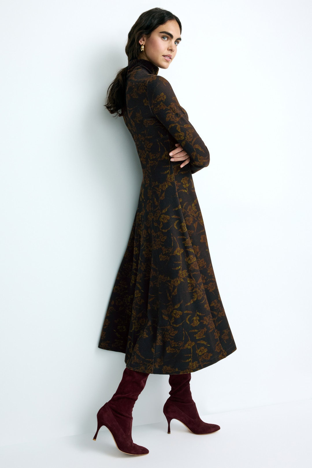 Black Floral Thea Dress by Tanya Taylor 1