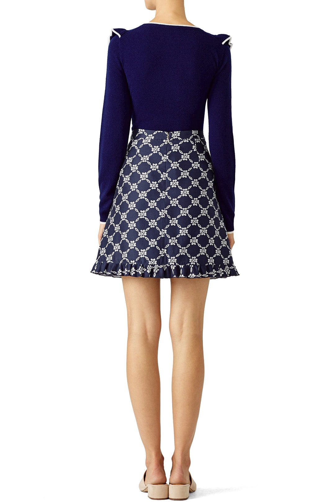 Lattice Ruffle Skirt by Draper James 1