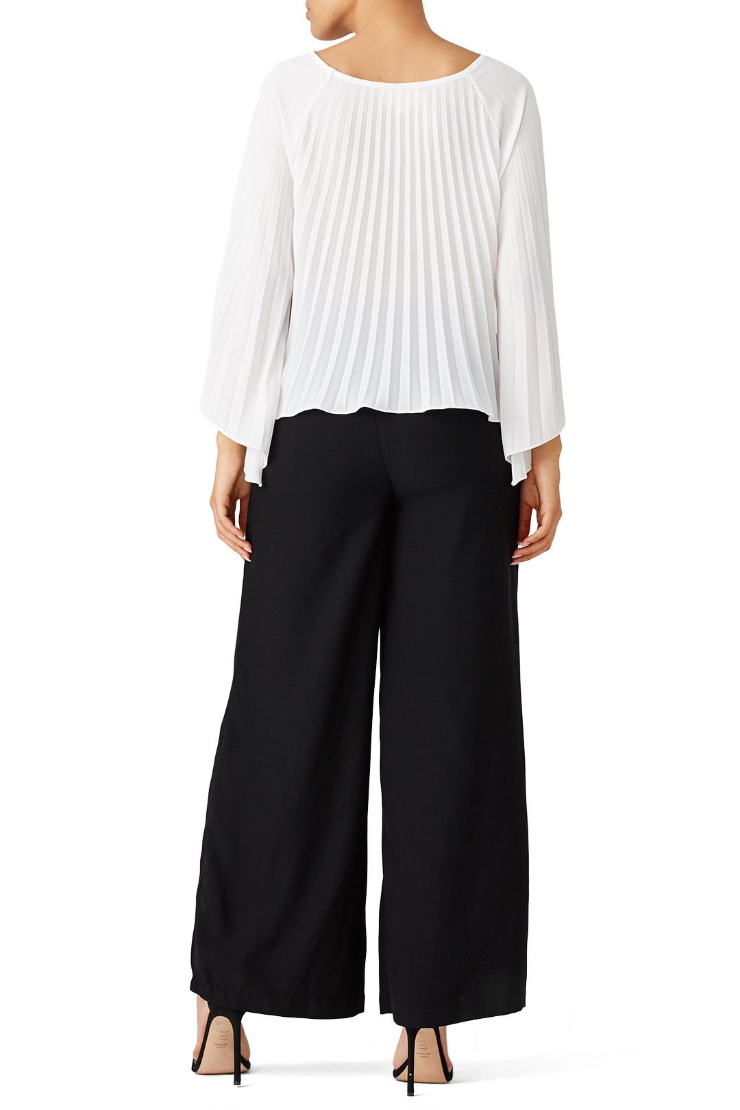 Ivory Pleated Top by Nicole Miller 2