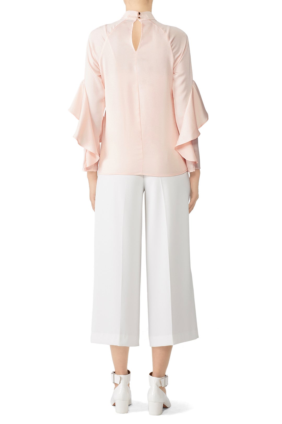 Blush Ruffle Sleeve Top by Slate & Willow 2