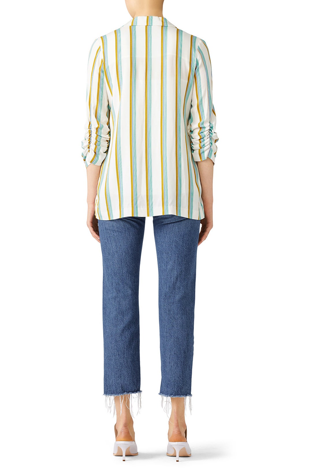 Striped Brooklyn Blazer by Amanda Uprichard 2