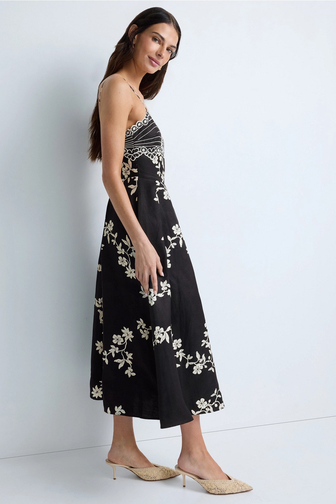 Rachy Fleur Embroidered Midi Dress by Claudie Pierlot 2