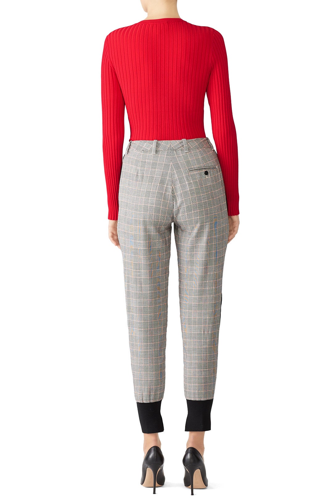 Red Haven Ribbed Sweater by Cynthia Rowley 1