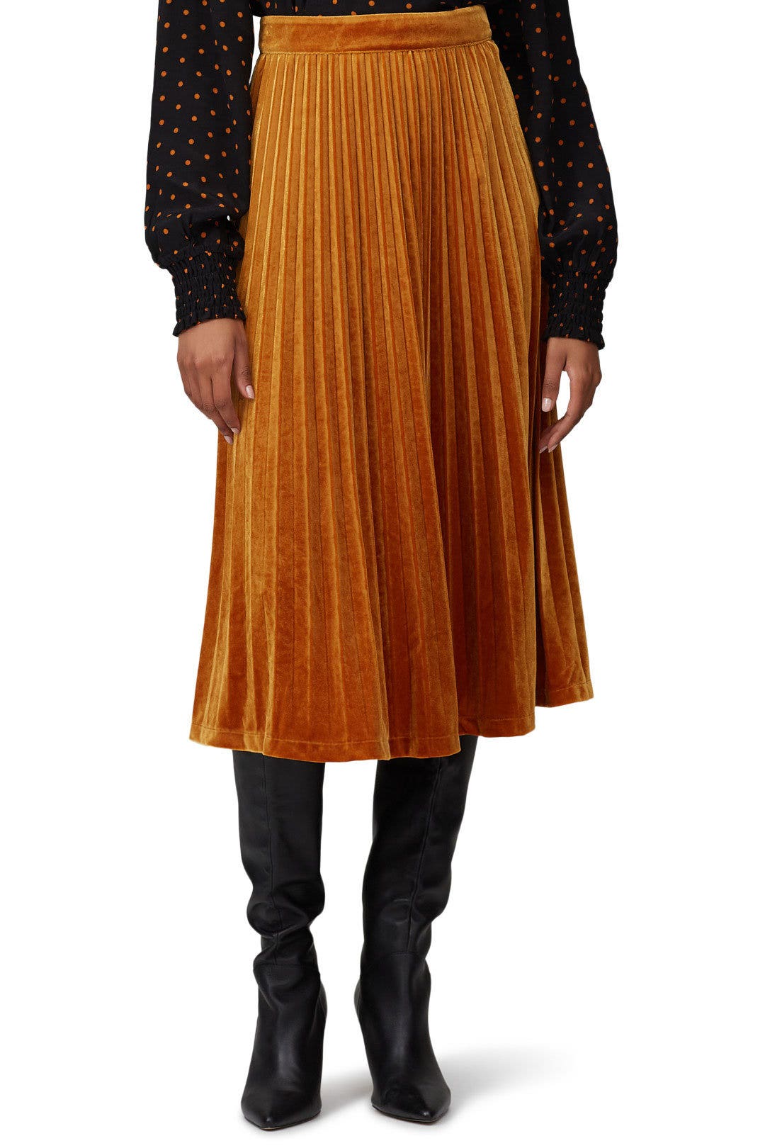 Clara Velvet Skirt by Just Female 2
