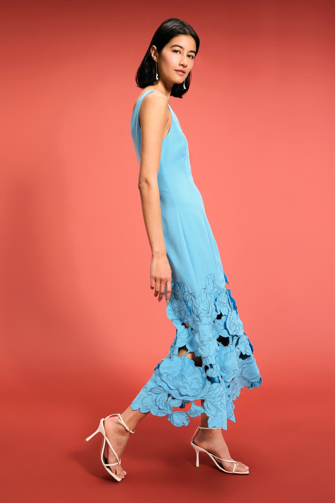 Emily Appliqué Midi Dress by Leo Lin | Rent the Runway