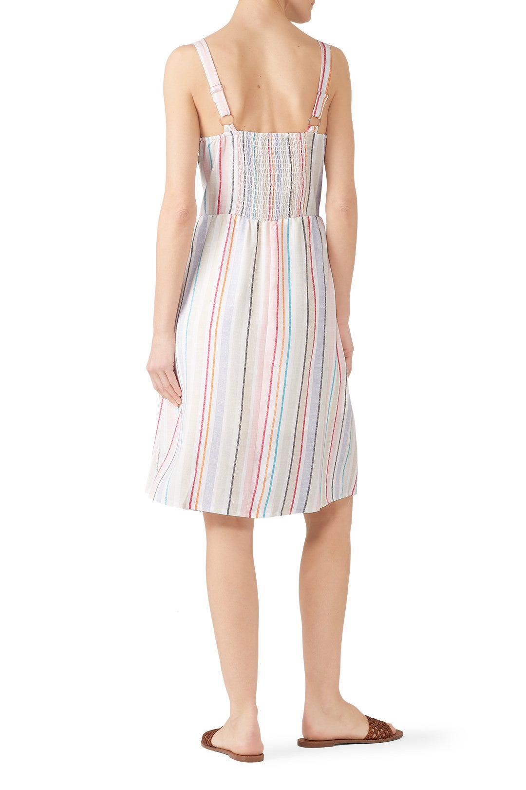 Striped Button Front Dress by Slate & Willow 2
