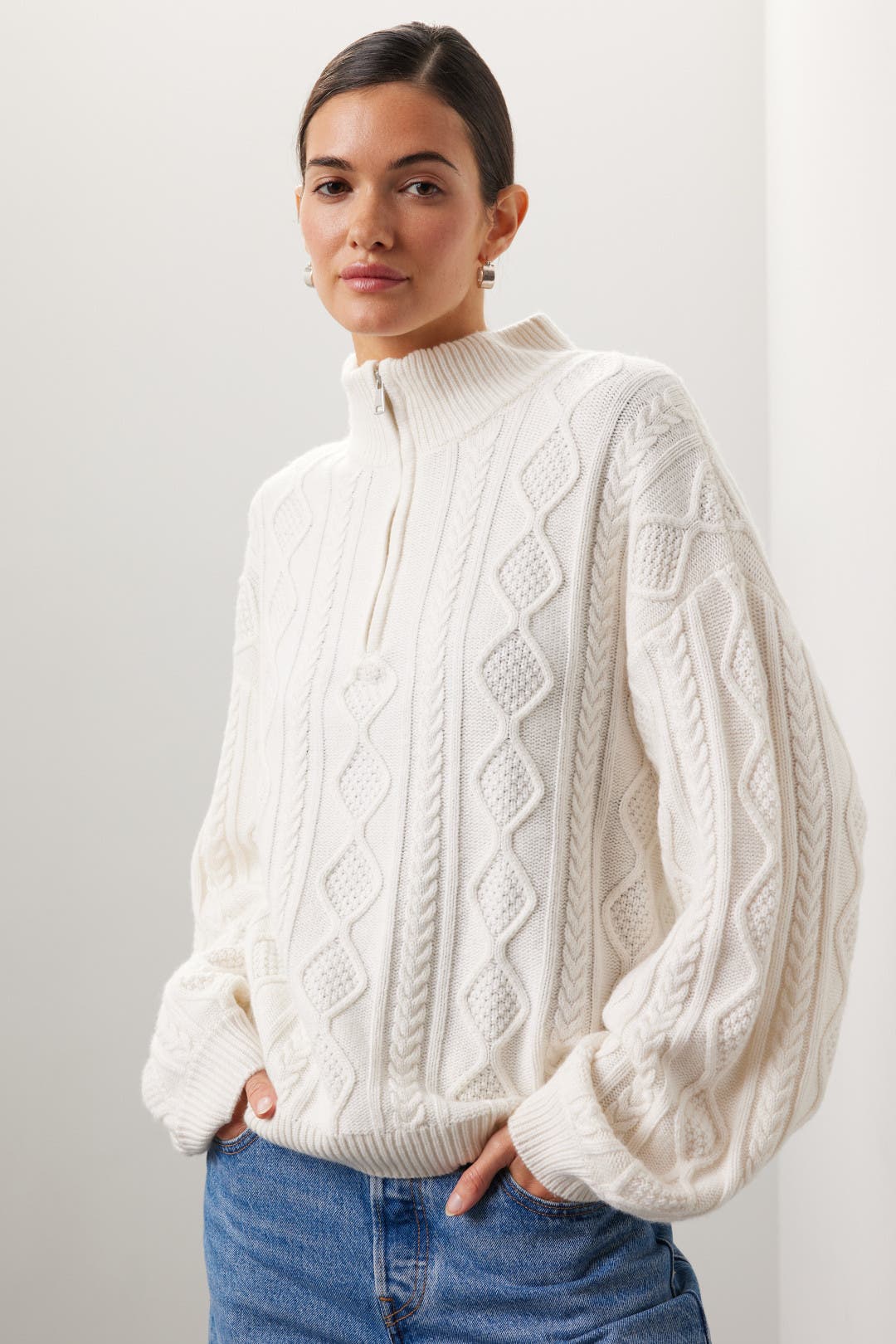 Dakota Half Zip Sweater by Splendid | Rent the Runway