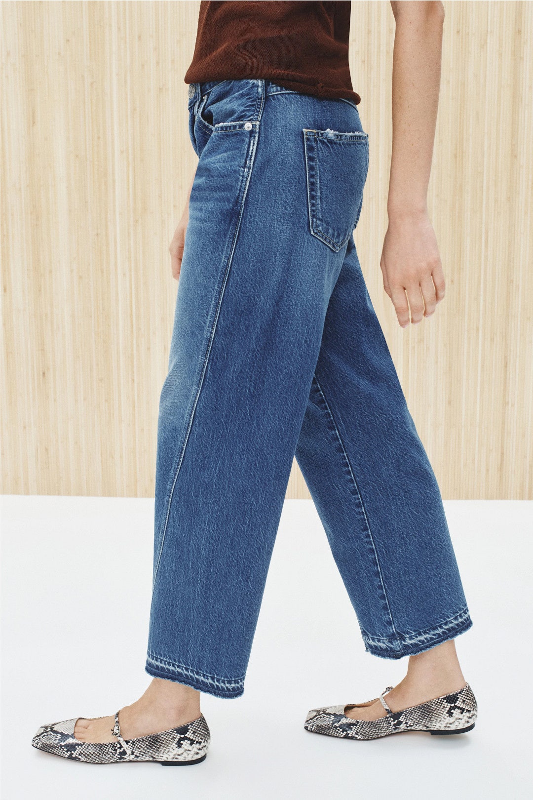 Maria Light Wash Twisted Seam Jeans