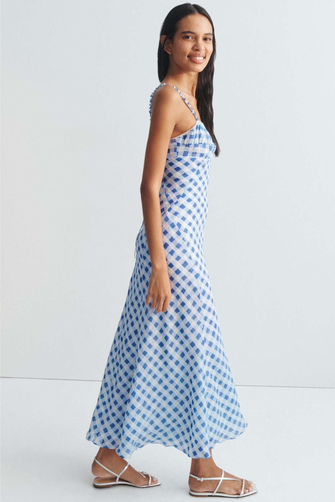 Colette Gingham Maxi Dress by Sandro | Rent the Runway Colette Gingham Maxi Dress by Sandro | Rent the Runway