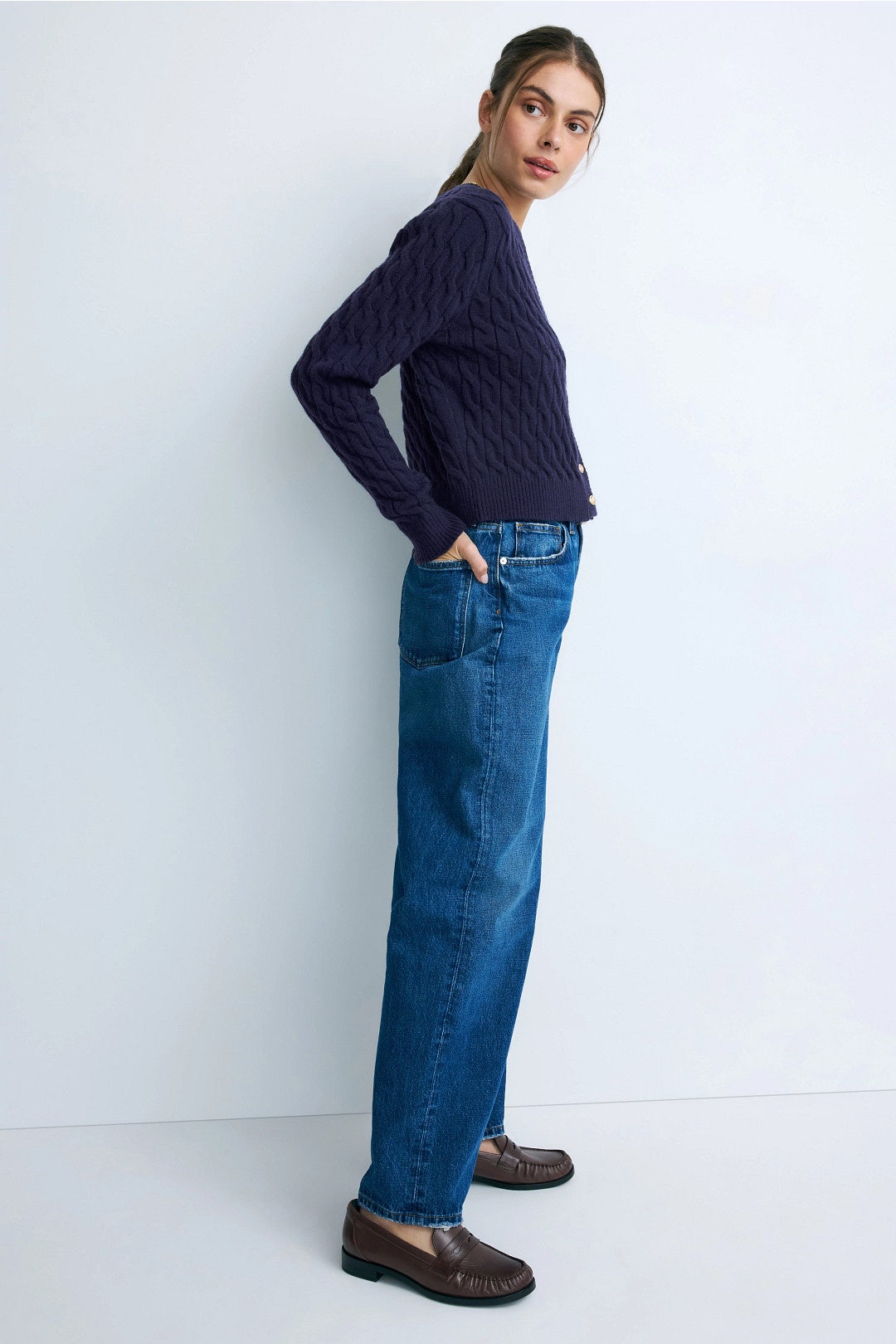 Bria Crew Neck Cardigan