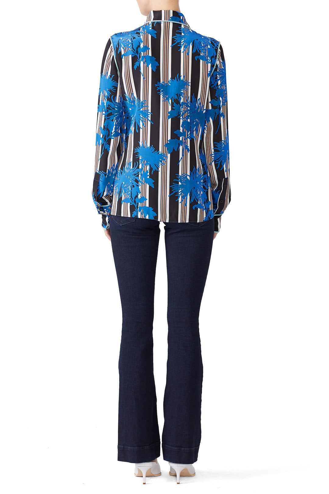 Long Sleeve Collared Shirt by Diane von Furstenberg 1