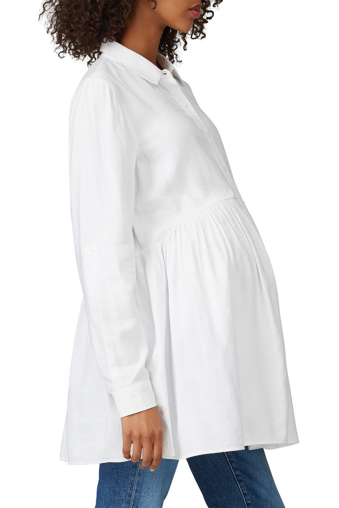 Button Down Maternity Shirt by Ingrid & Isabel 1