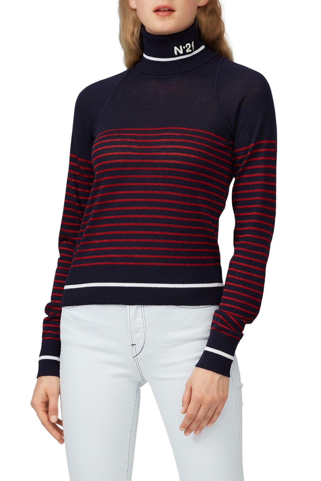 Knit Logo Turtleneck by No. 21 2