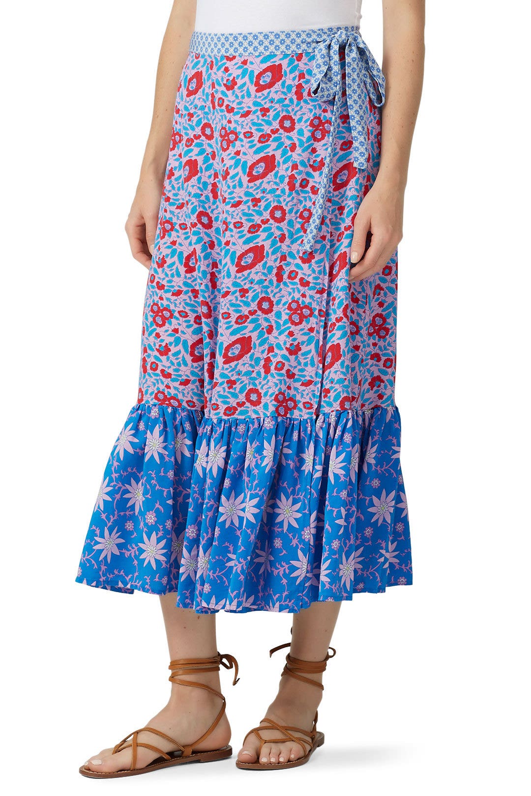 Floral Wrapped Skirt by Warm 1