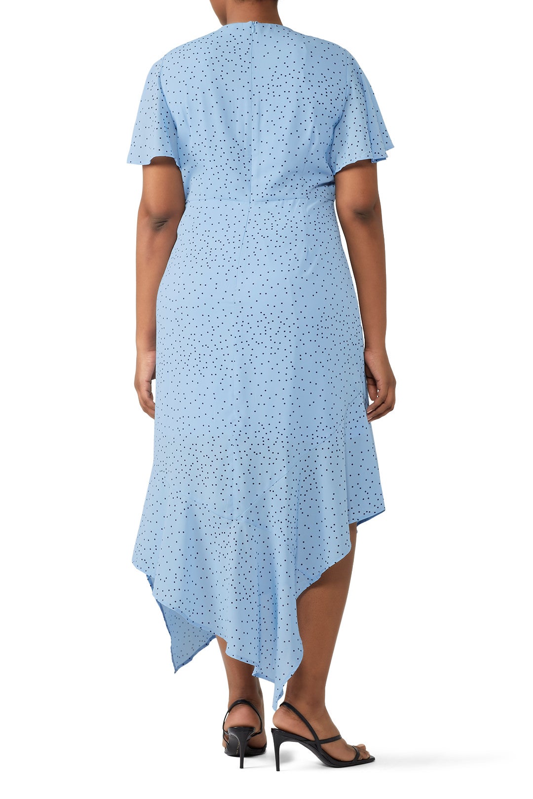 Polka Dot Tie Front Dress by LOST INK 1
