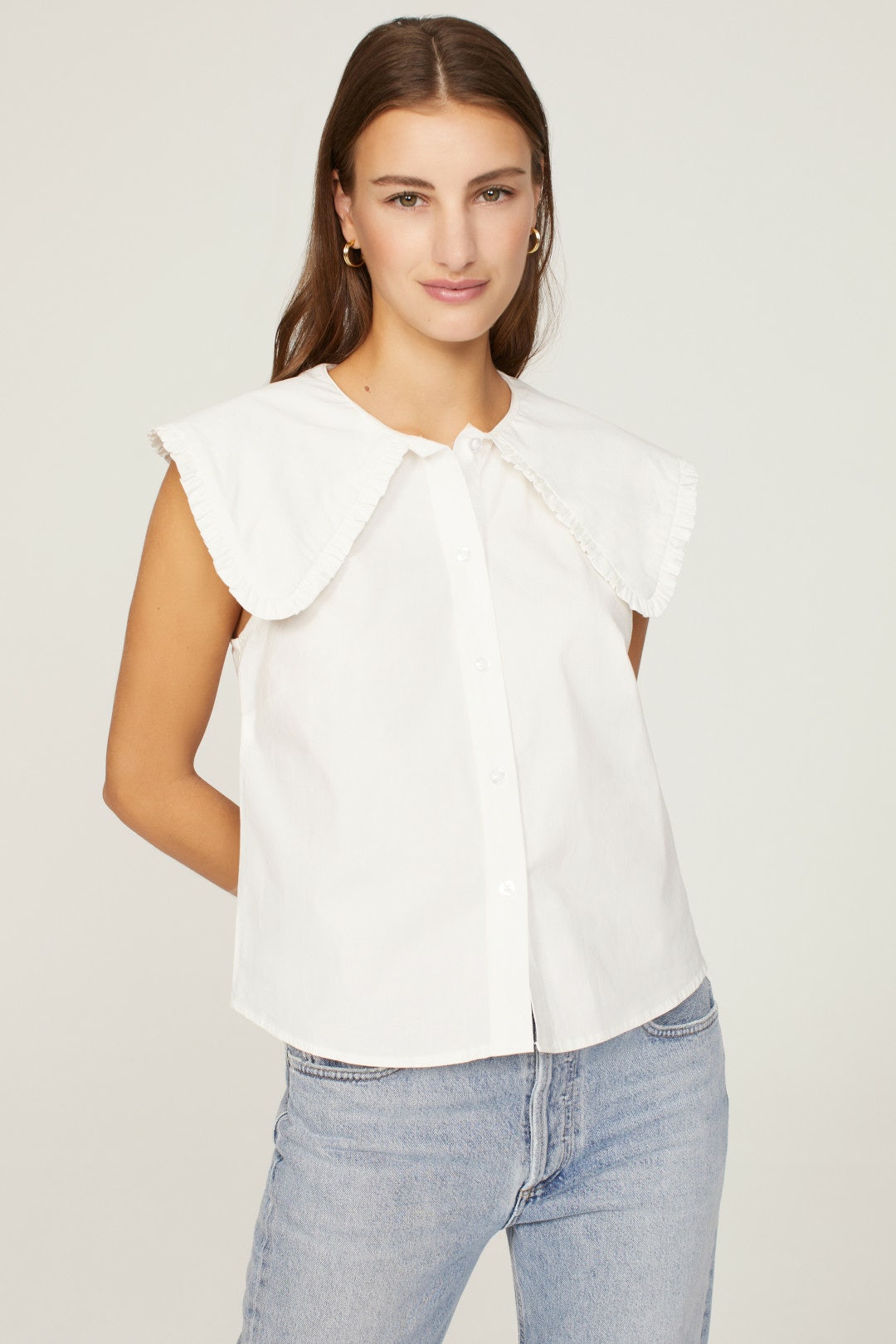 Ruffle Collar Top by WEWOREWHAT 1