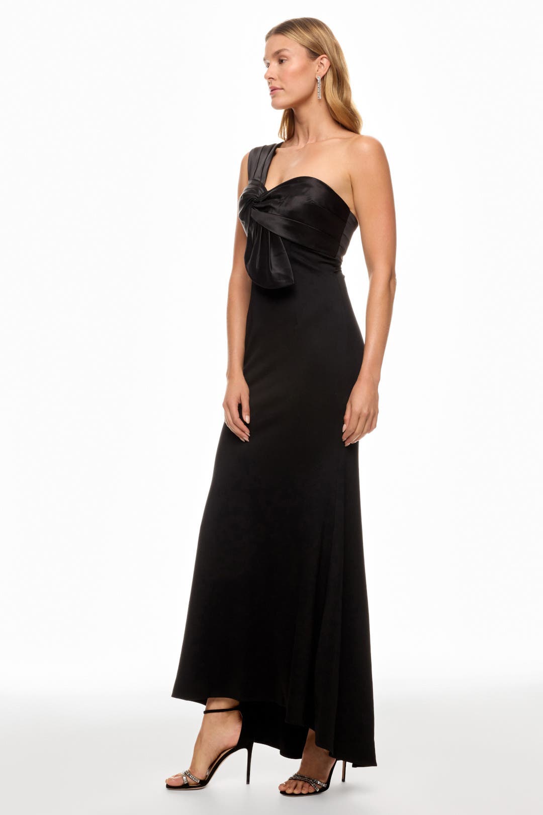 Mac Duggal*美シルエット*ワンショルダー*トランペットドレス One Shoulder Draped Trumpet Gown by Ieena for Mac Duggal