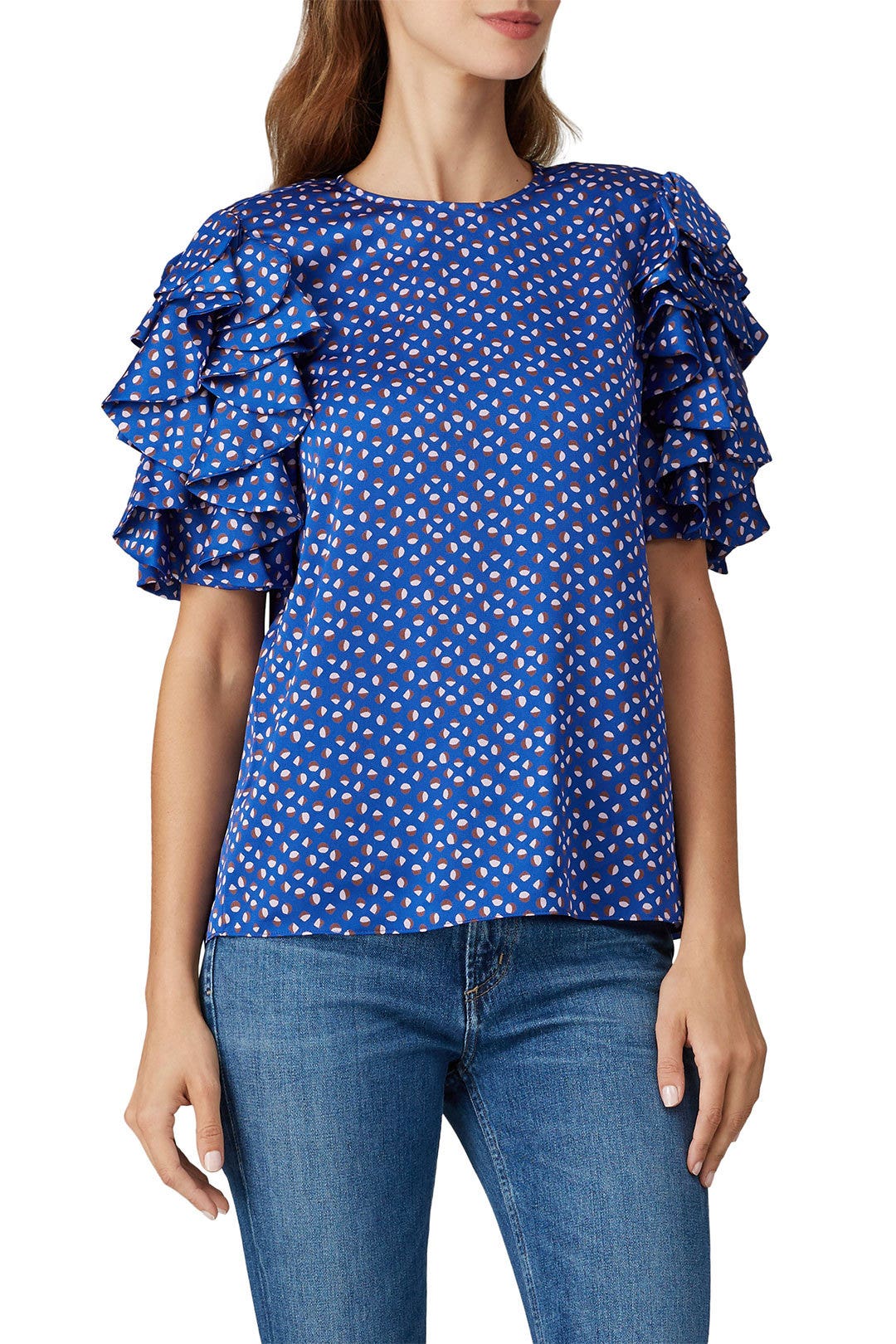 Geo Dot Satin Top by kate spade new york 2