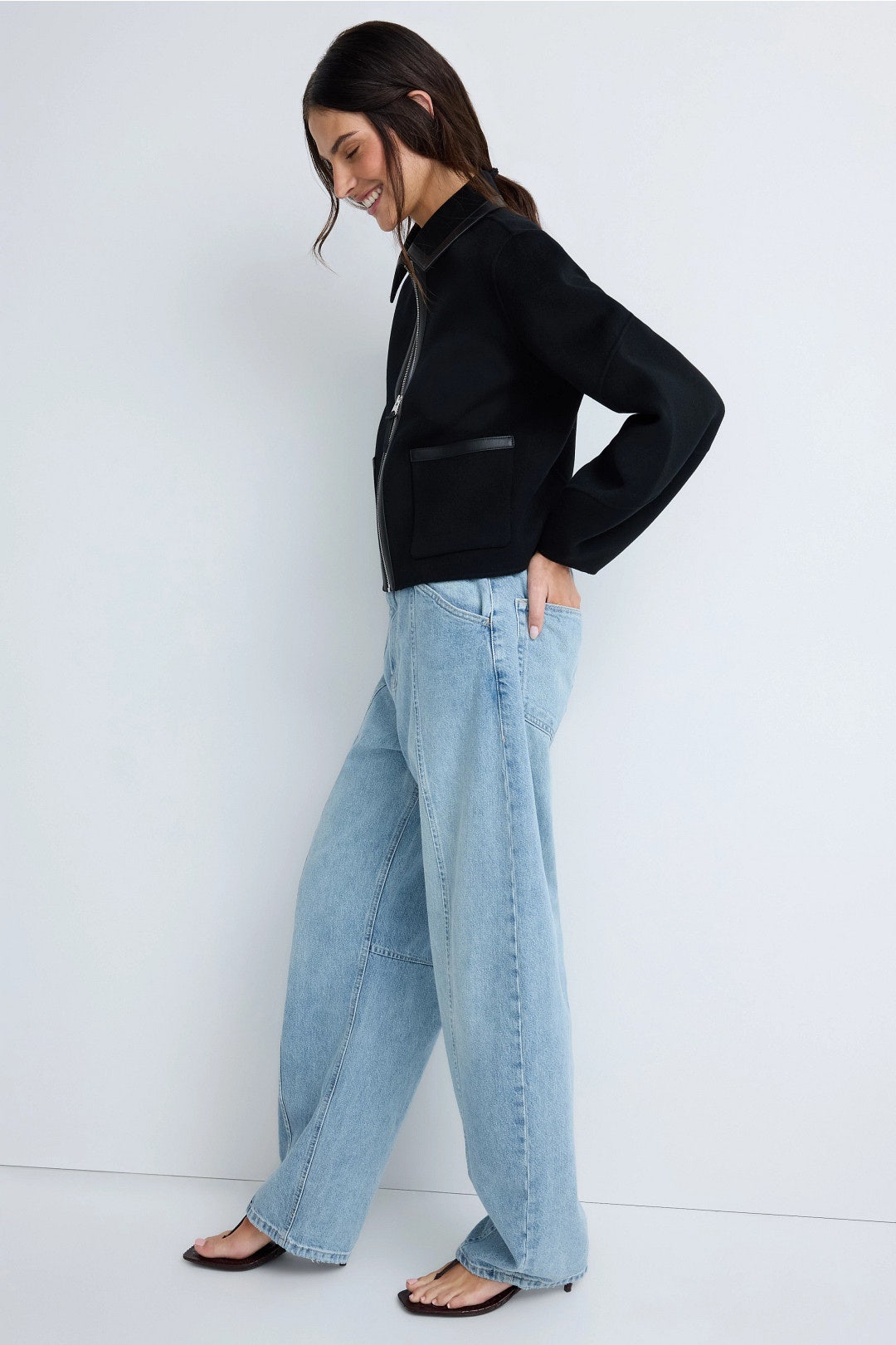 Solana Leather Trim Jacket by Mackage 2