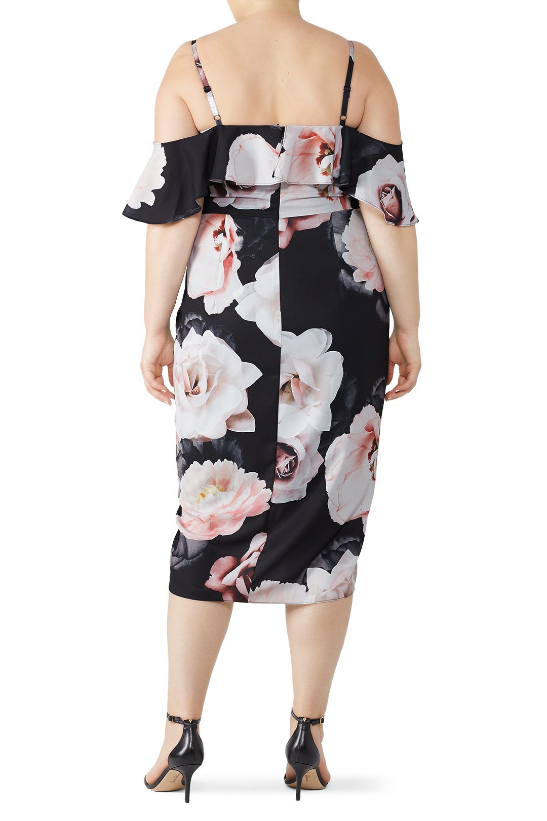 Floral Off The Shoulder Dress by City Chic 1