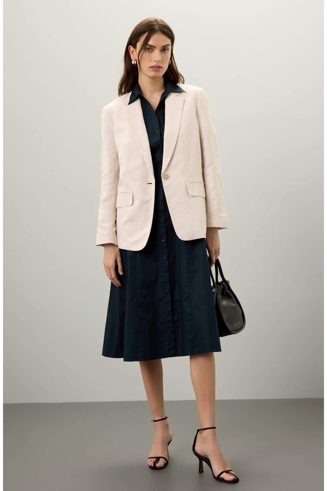 Linen Blend Relaxed Blazer by Club Monaco | Rent the Runway