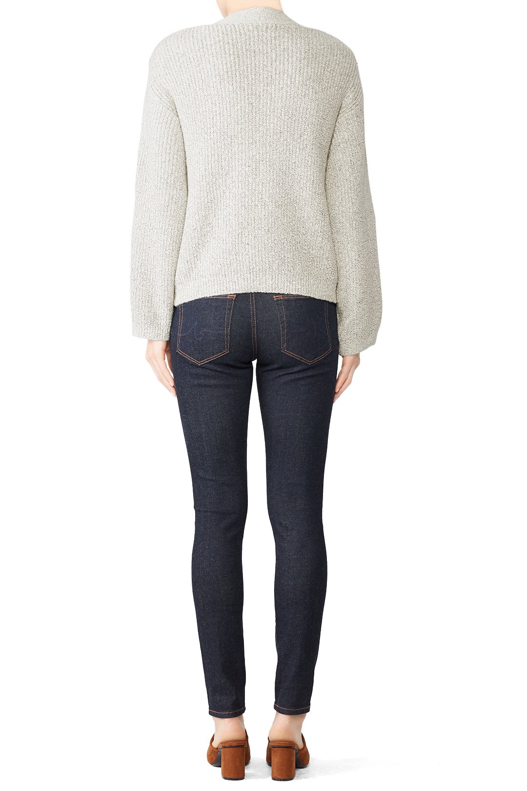 Buttoned Shoulders Sweater by sita murt 1