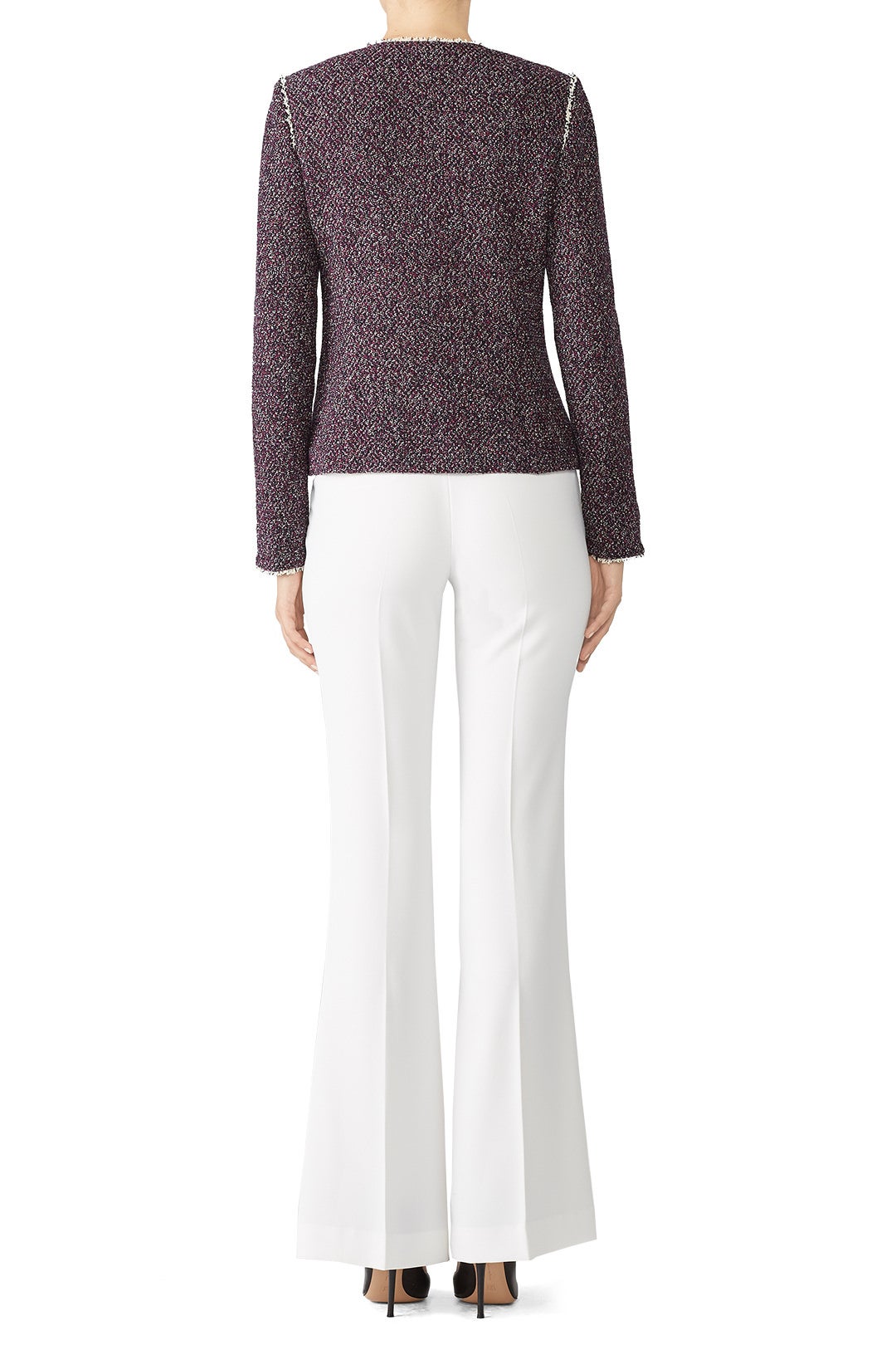 Burgundy Tweed Jacket by Slate & Willow 1