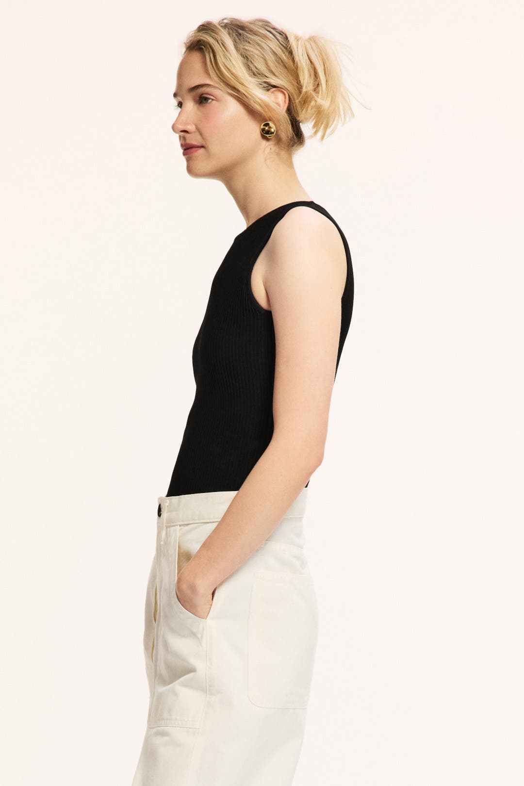 Knit Open Back Tank Top by Yigal Azrouël | Rent the Runway