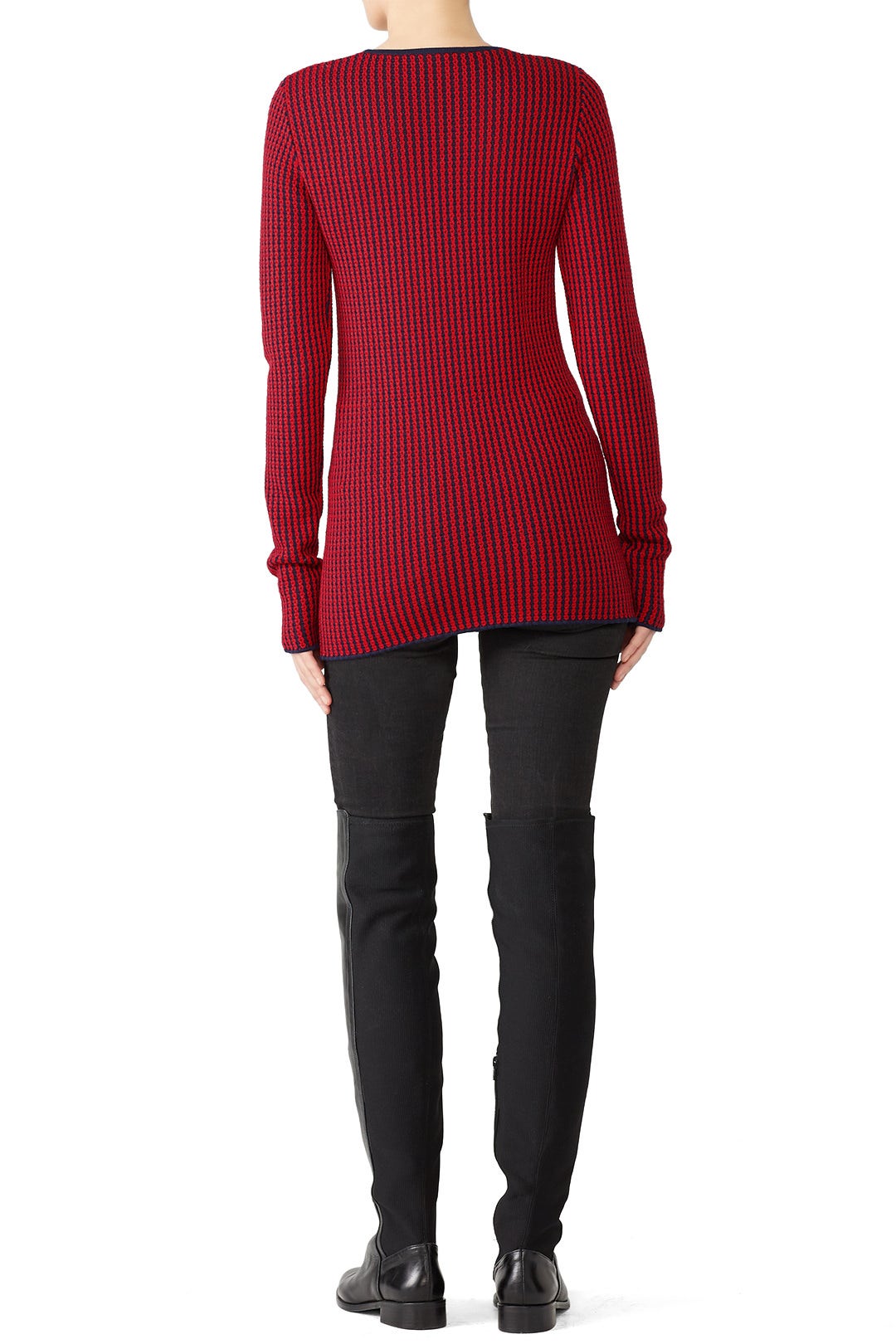 Striped Crew Neck Pullover by DEREK LAM 2
