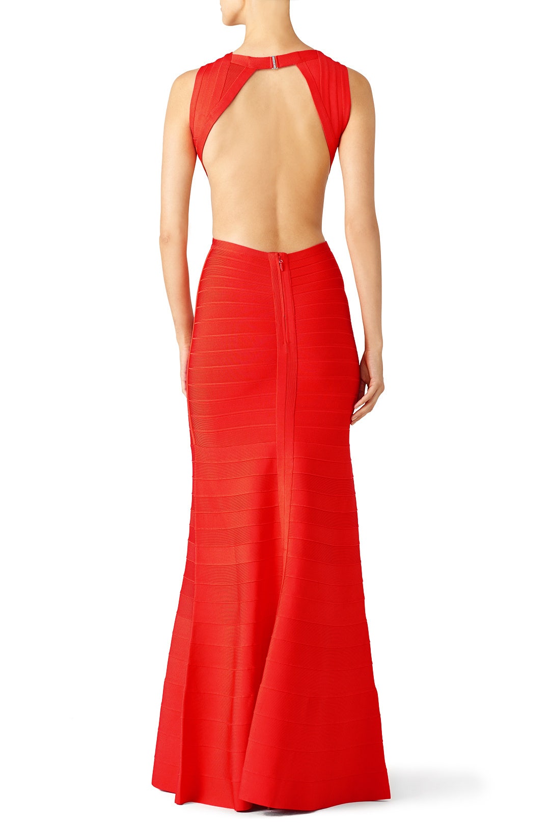 Red Cassandra Signature Essentials Gown by Hervé Léger 1