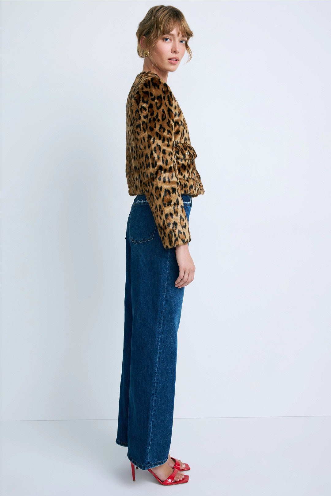 Leopard Printed Lady Jacket by Maje 1