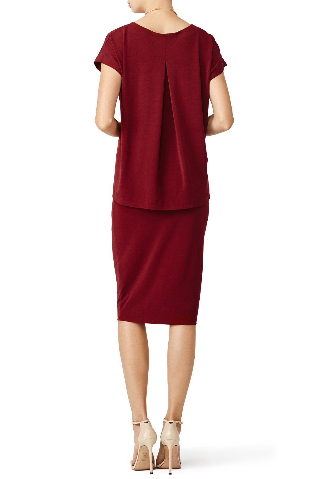 Burgundy Bixia Dress by By Malene Birger 1