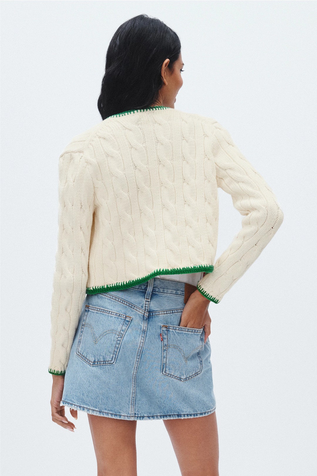 Cardigan with Green Piping by Polo Ralph Lauren 2