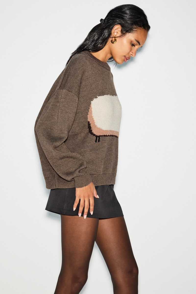 Serrano Relaxed Crew Sweater by Staud - Photo 1