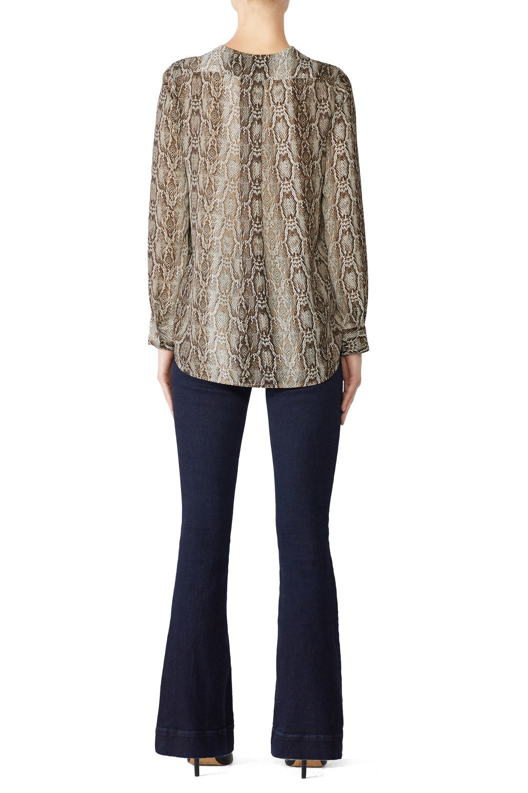 Python Faux Wrap Blouse by Slate & Willow 1