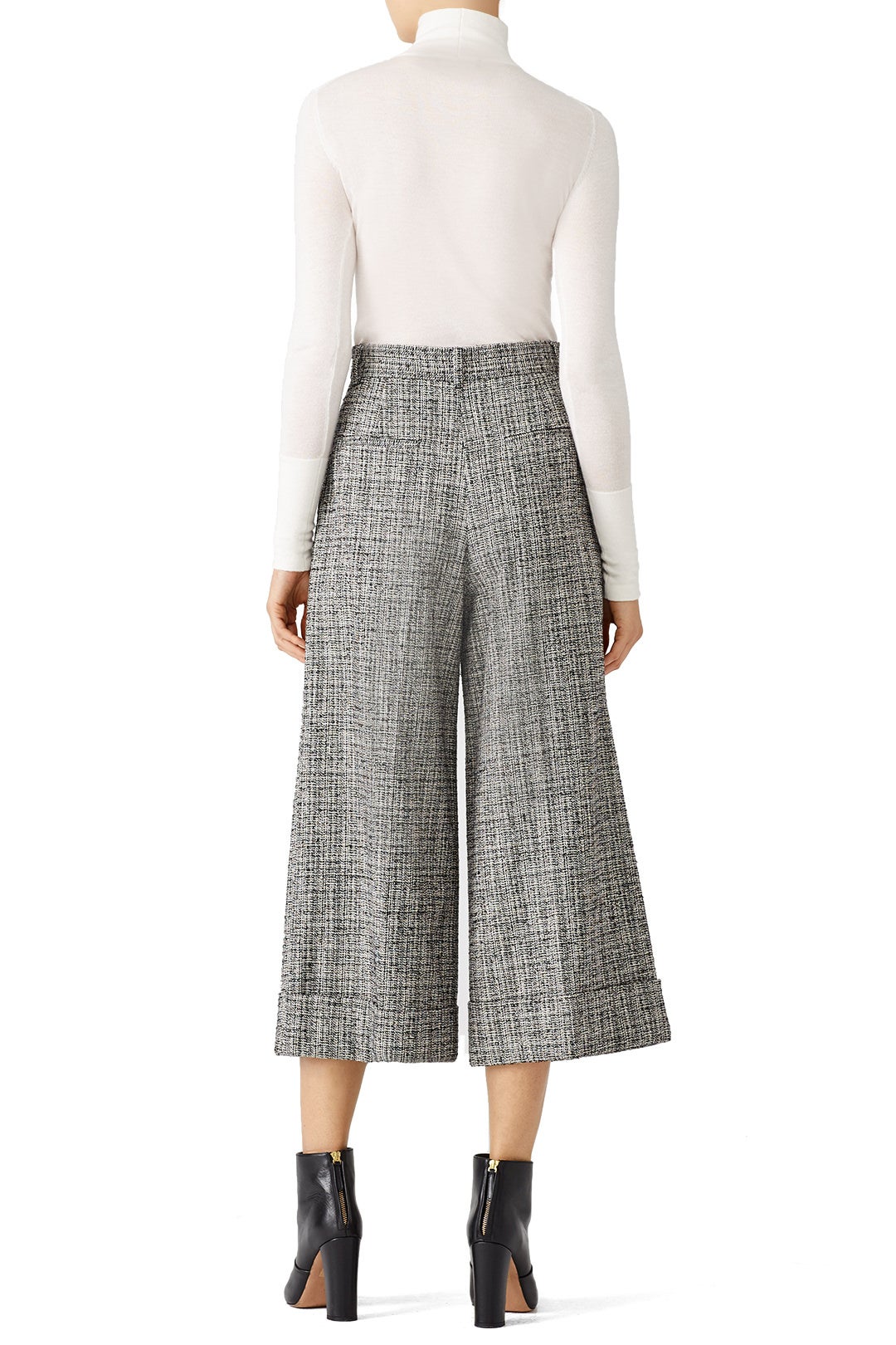 Gray Wide Leg Pants by Tara Jarmon 1