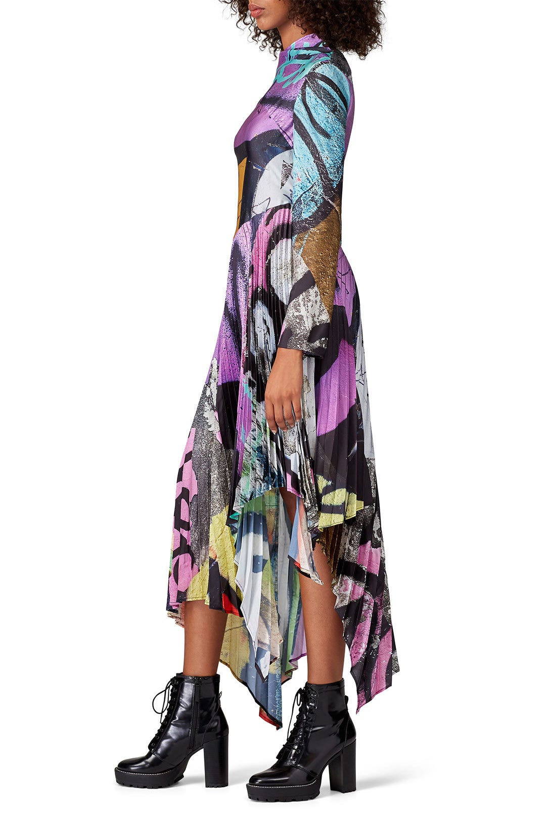 Grafitti Print Pleated Dress by Marques' Almeida 1