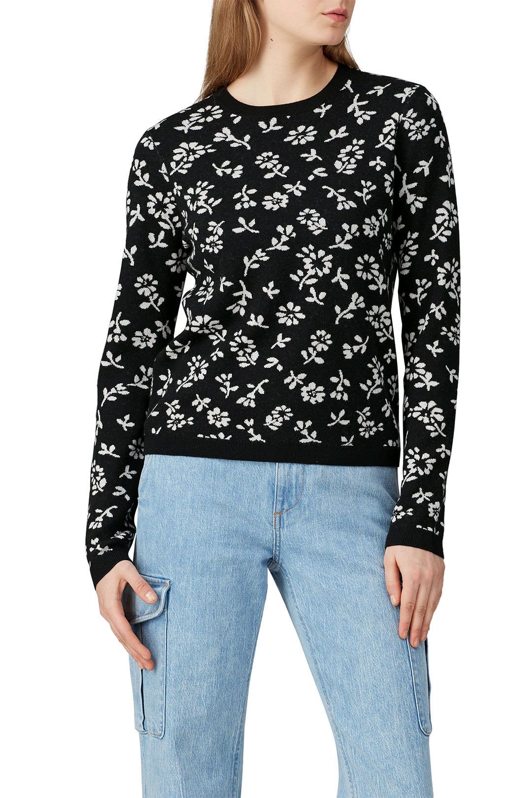 Black Floral Sweater by Sandy Liang 1