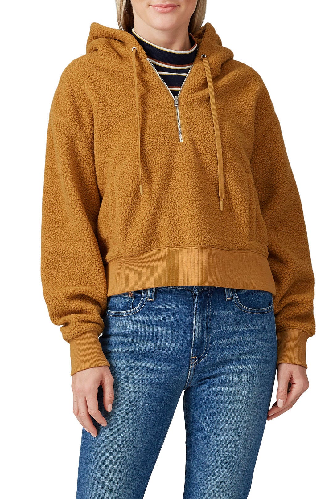 Faux Sherling Teddy Quarter Zip by Club Monaco 1