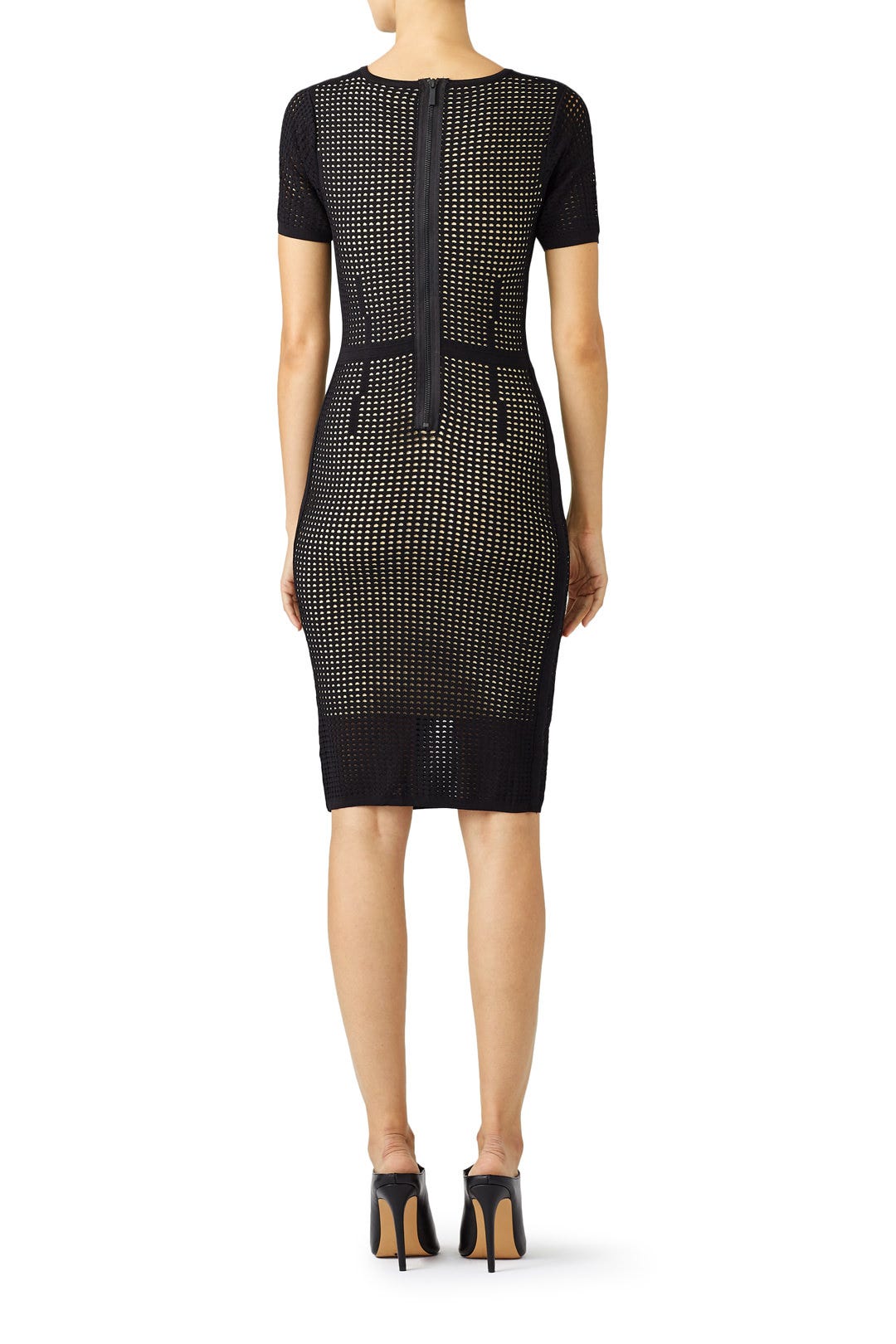 Perforated Mesh Dress by John + Jenn 1
